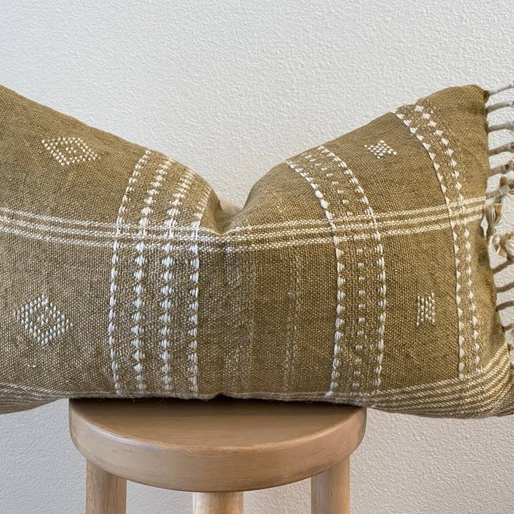 Marin Lumbar Pillow Cover 12"x20" for wholesale by Eclectic Collective