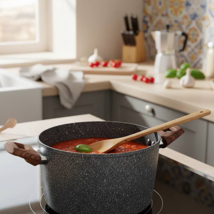 Pentola ad induzione con alto spessore extra resistente per la vendita all'ingrosso da parte di Mamù Cookware