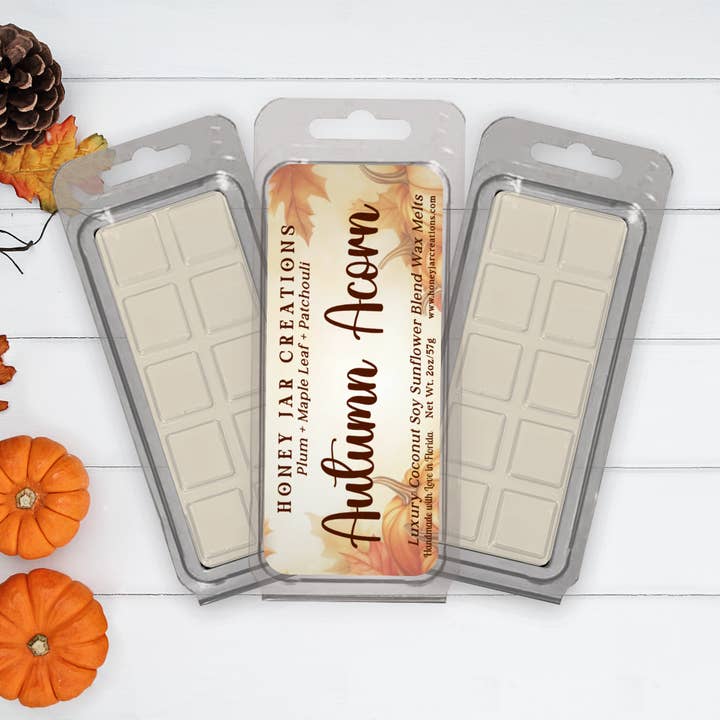 Gland d'Automne | Arôme d'Automne de Luxe | Cires Fondantes Premium pour la Maison pour la vente par Honey Jar Creations