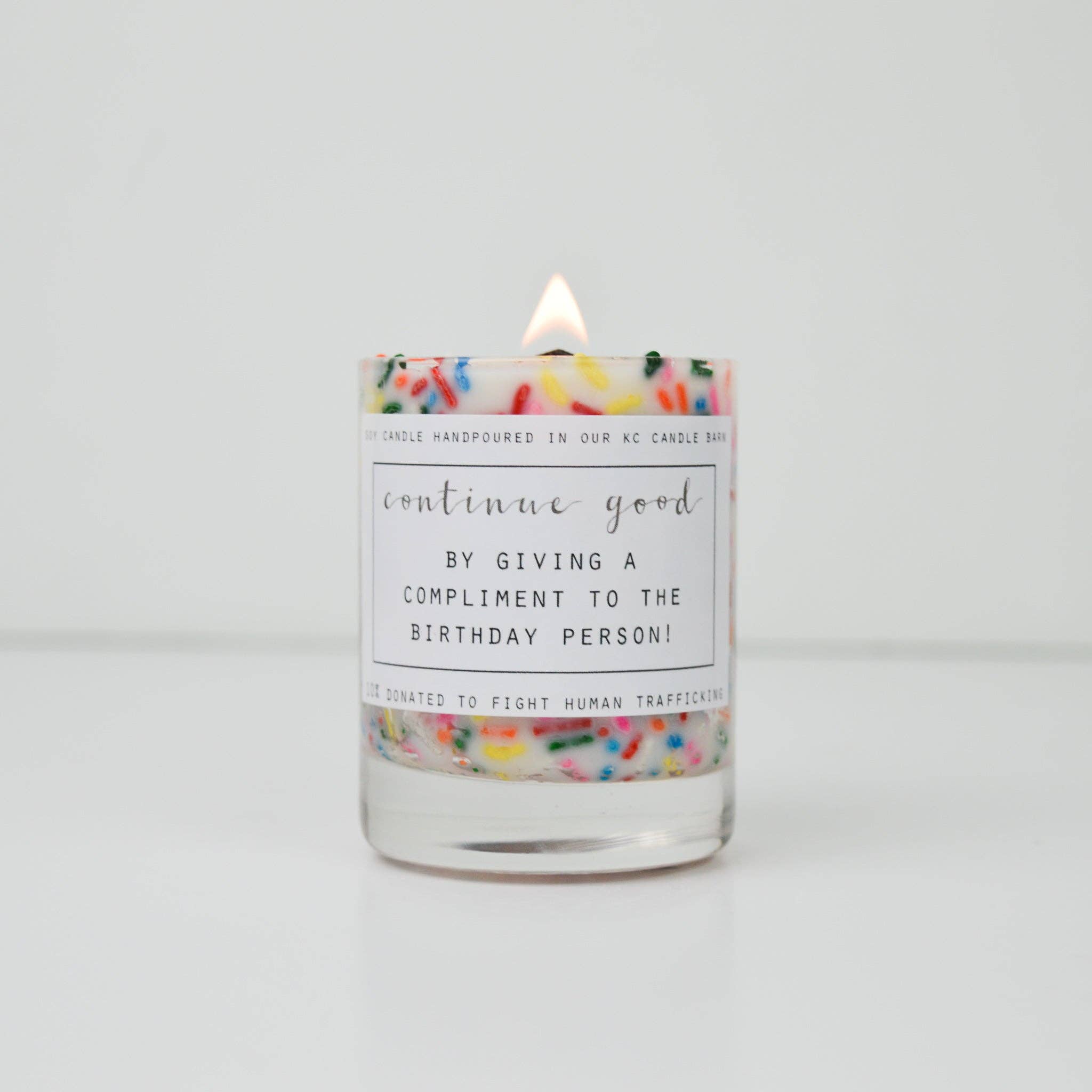 Continue Good – wholesale Jar/filled candle – Mini Happy Birthday Candle3