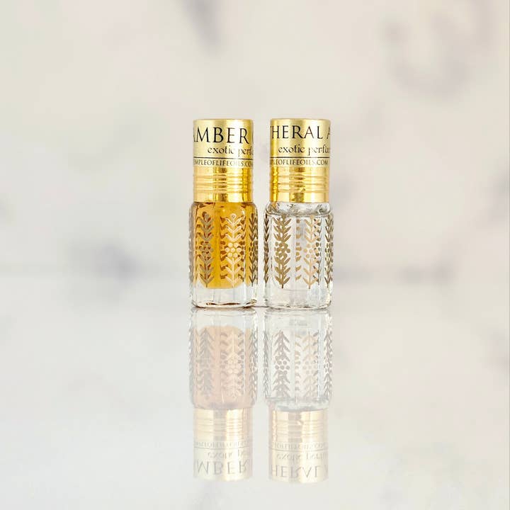 Temple of Life Oils & Perfumes - Wholesale Roll-On Fragrance - Exotic Perfume Oil Travel | Amber Gold | Gourmand Scents