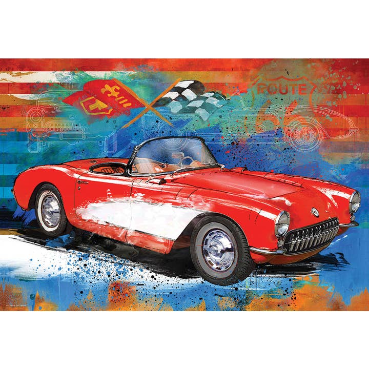 Eurographics Puzzles USA - Wholesale Puzzle - Adult - Corvette Cruising Tin1