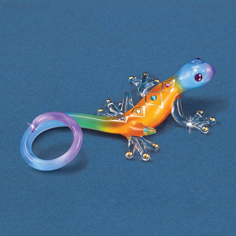 Glass Baron – wholesale Dekorativ statyett – S2 202-D: Öken Diamantgecko0