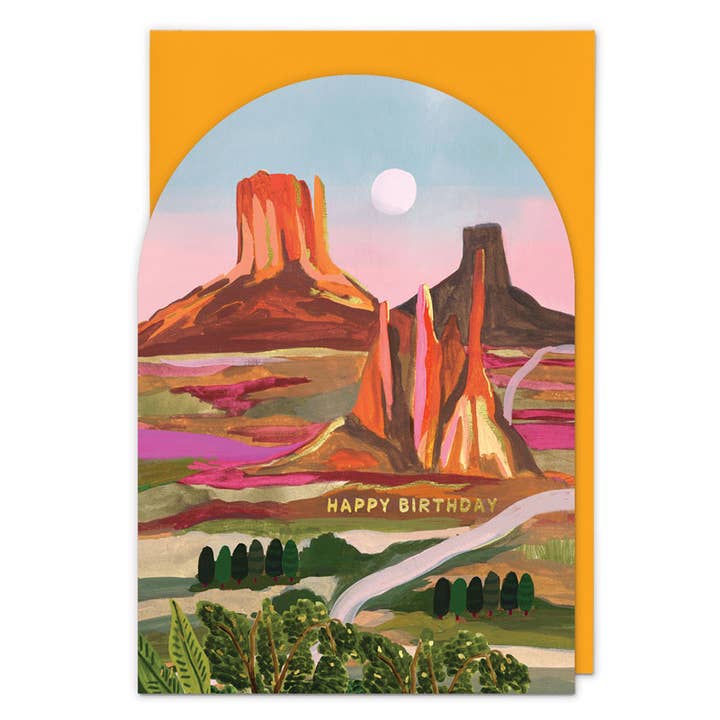Carte de vœux Monument Valley pour la vente par Redback Cards UK
