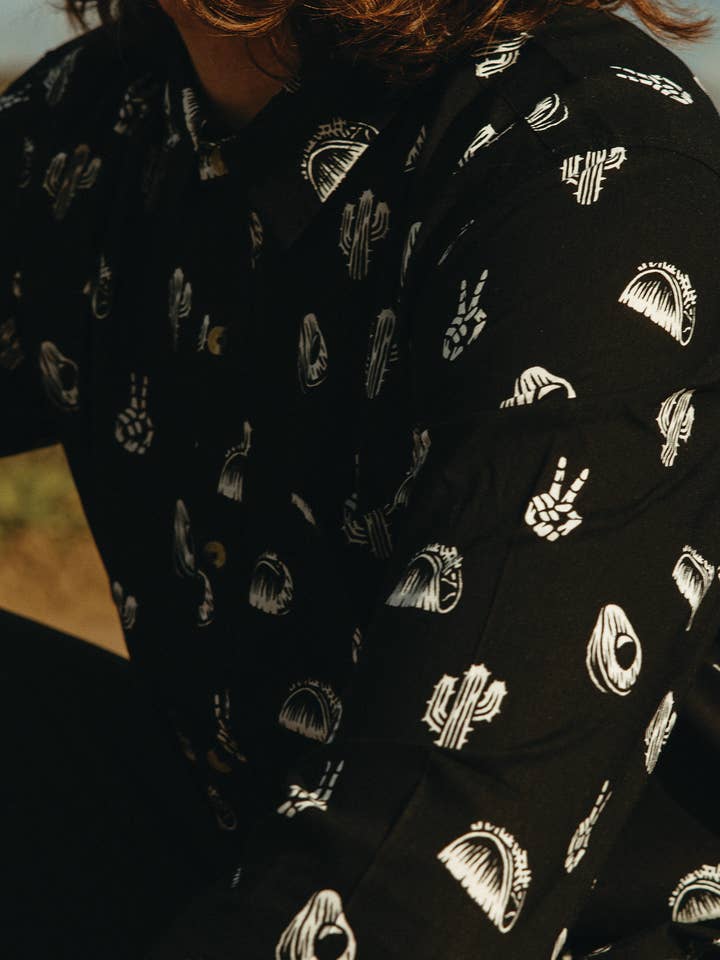 Pyknic – Großhandel Hemd mit Button-down-Kragen – Damen – No Problemo Langärmliges Taco-Kaktus-Avocadohemd mit Knöpfen14