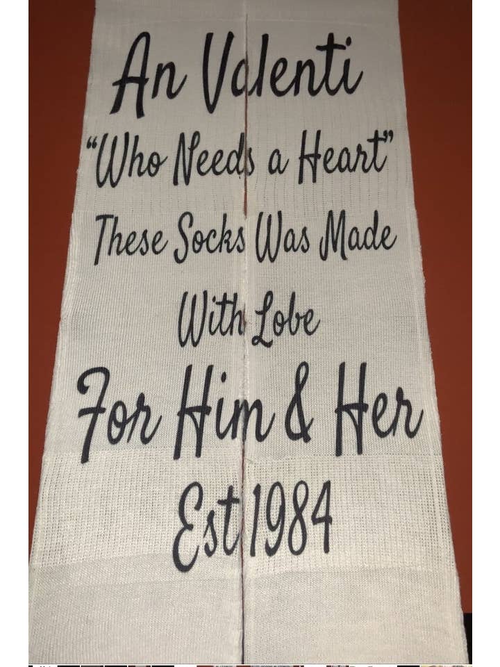 An Valenti - Wholesale Socks - Unisex - An Valenti “Made With Love”