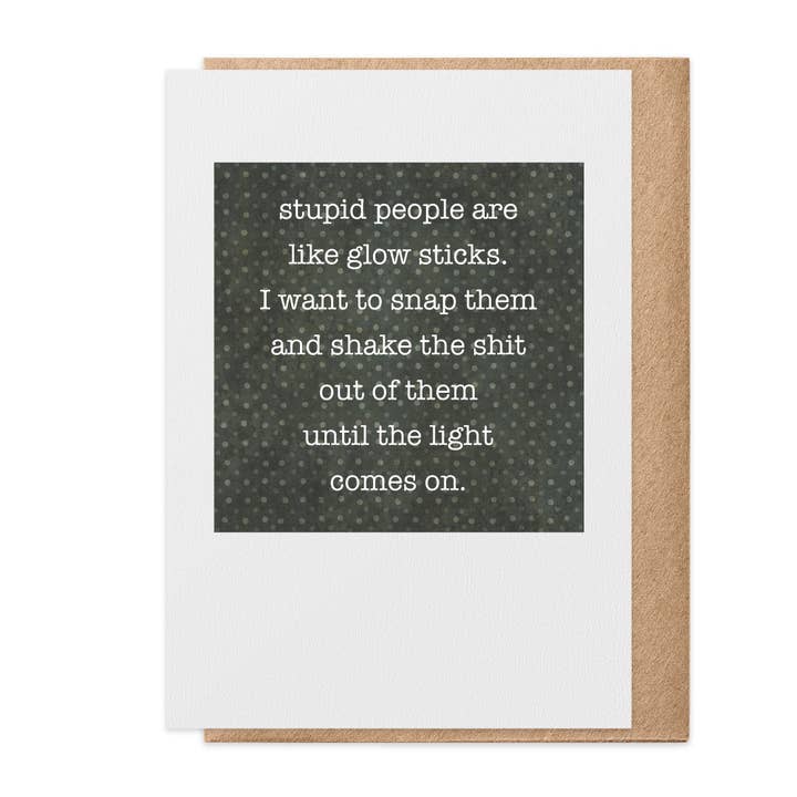 Glow Sticks - Greeting Card for wholesale by Paisley & Parsley