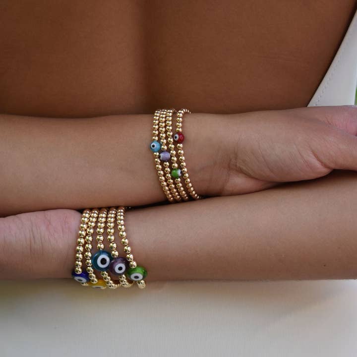 22 Jewelry - Wholesale Beaded Bracelet - ATHENA BRACELET 4MM11