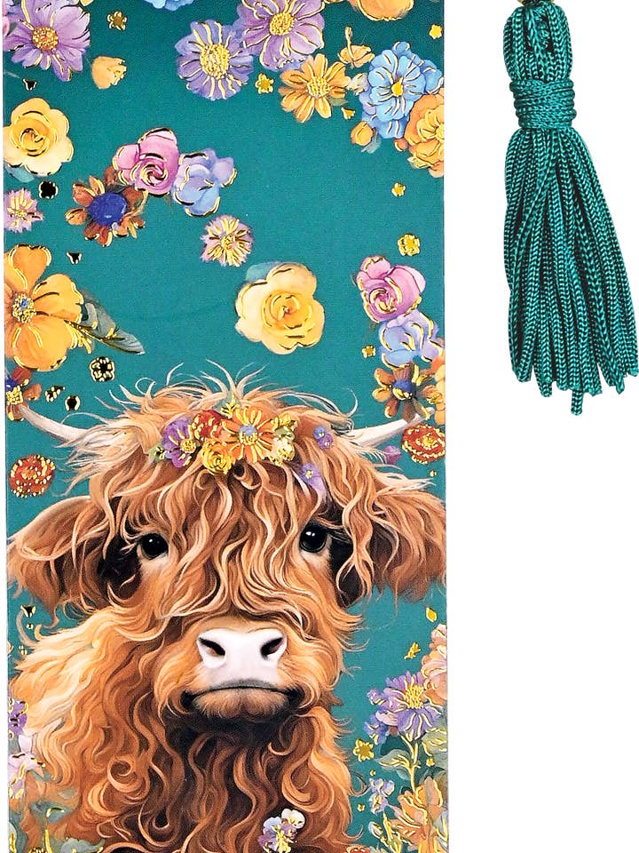 Highland Cow Beaded Bookmark for wholesale by Peter Pauper Press, inc.