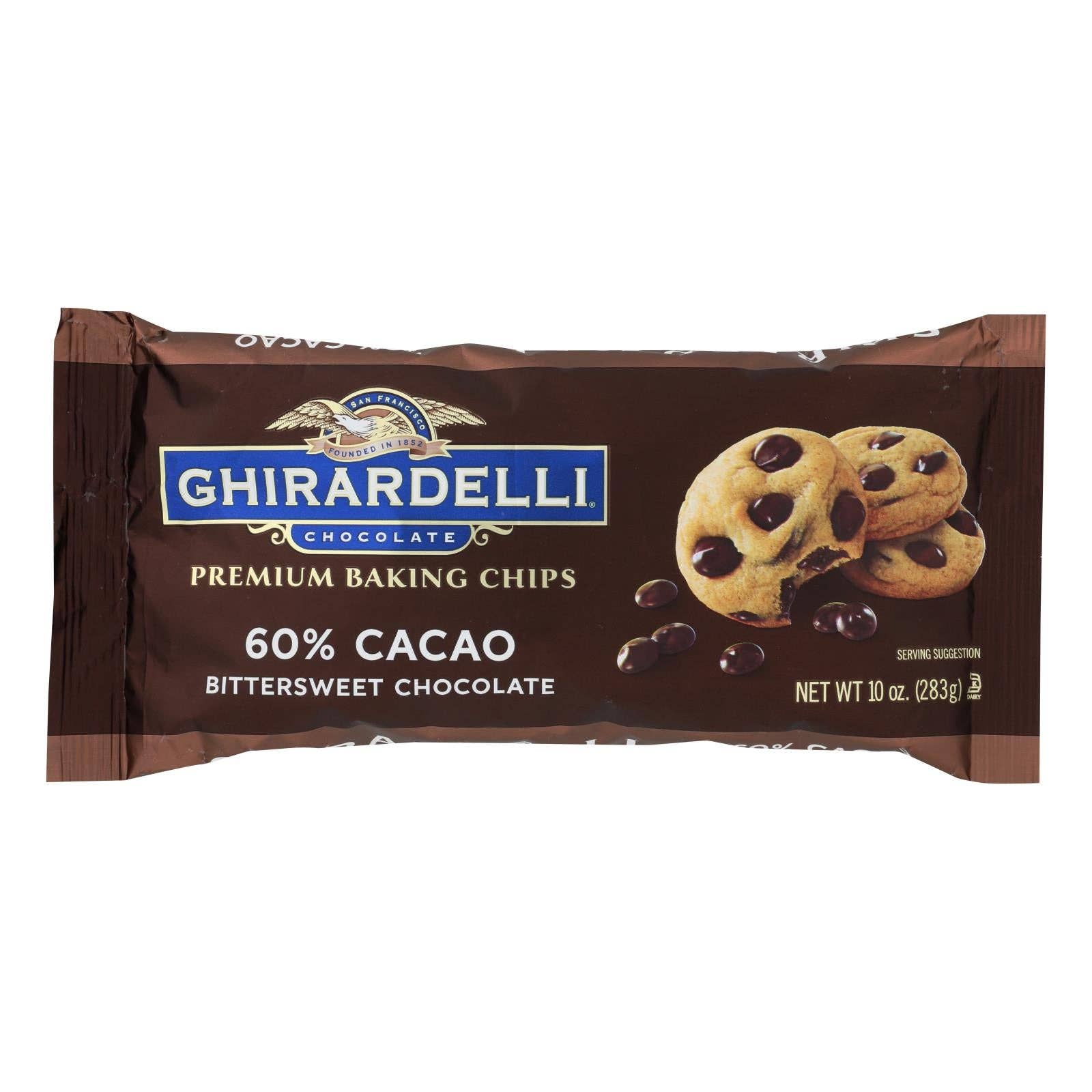 Everyday Supply Co - Wholesale Chocolate - Ghirardelli Bittersweet Chocolate Chips, 12-Pack, 10 Oz0