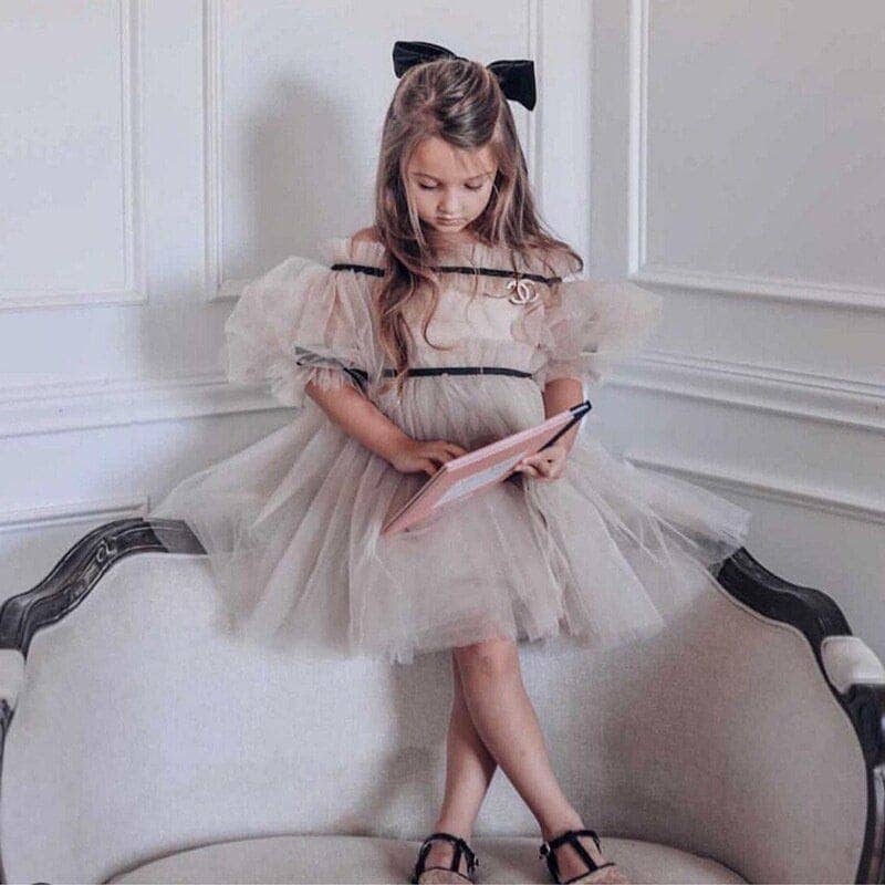 Petite Maison Kids - Wholesale Dress - Kids - Coco-Caramel Tulle Dress26