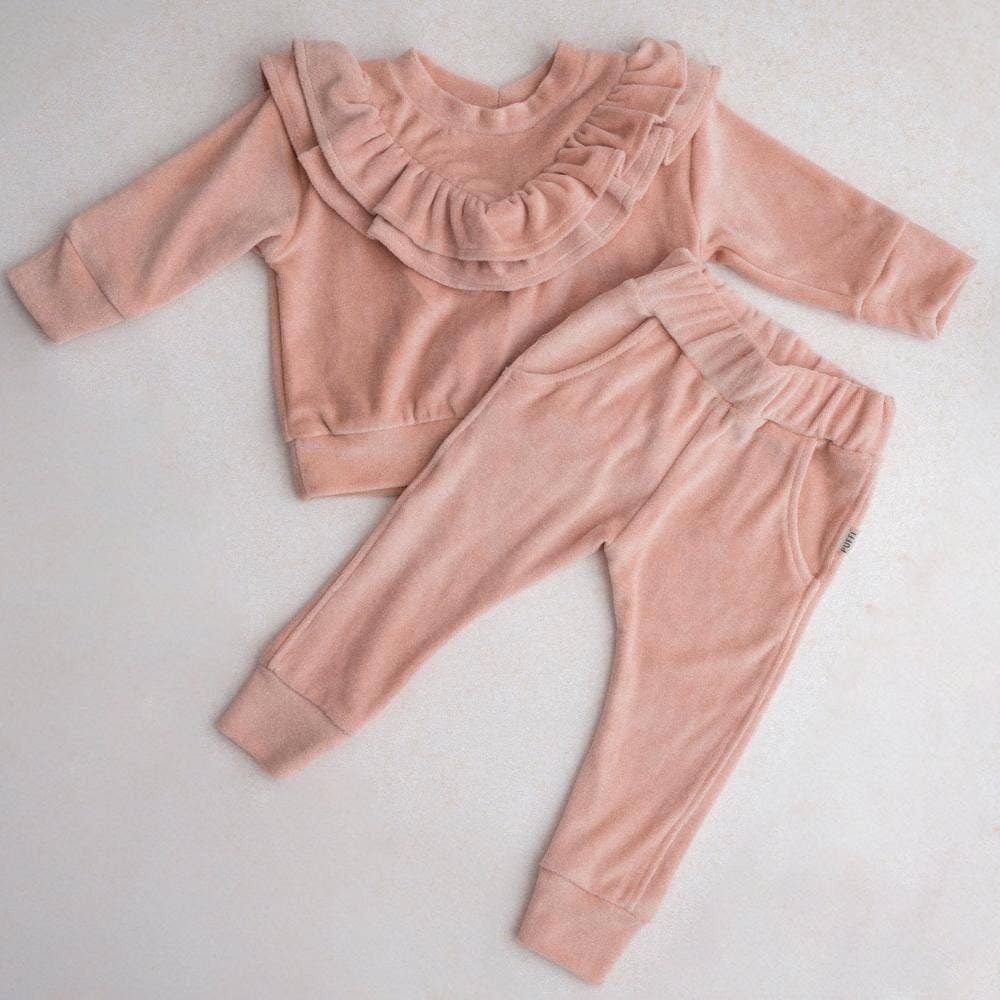 PUFFI – Engroshandel Sweatshirt - Børn – Børnecardigan – Fluffy Plush Pudderrosa2