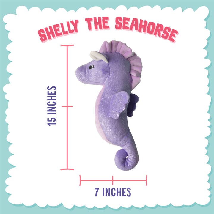 SnugArooz - Wholesale Pet Plush Toy - Dog - Shelly the Sea Horse1