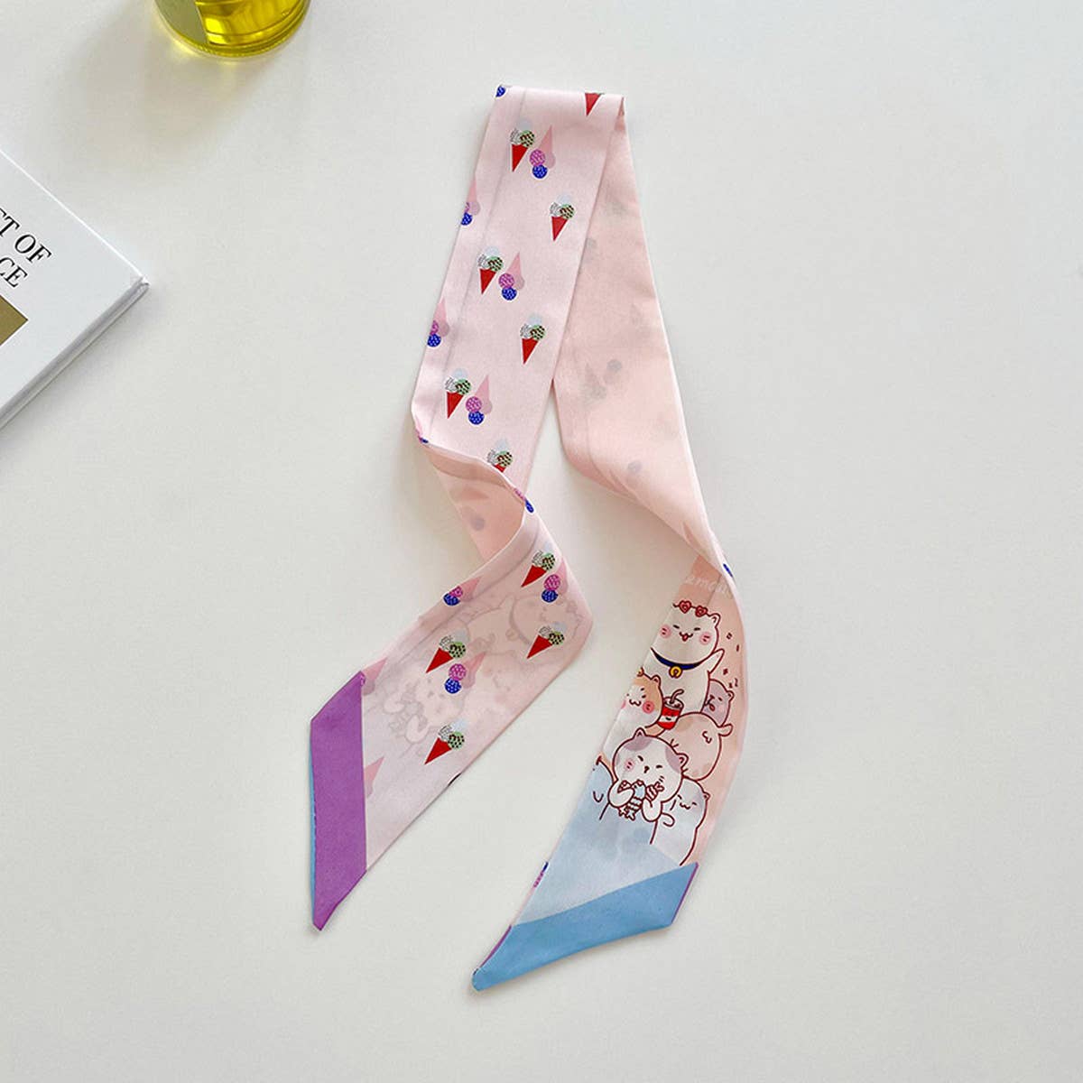 ACCITY - Wholesale Head Scarf - Women's - NARROW AND LONG BAG DECORATIVE RIBBONS_CWASC070420