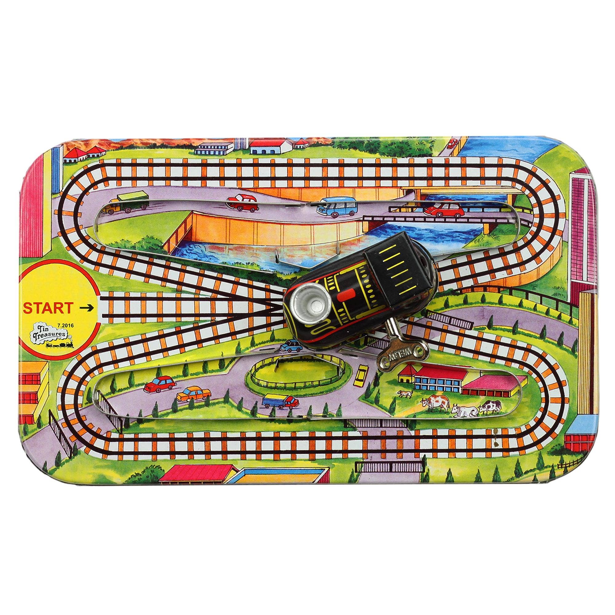 Tribal Trade GmbH - Wholesale Toy Set - Kids - Tin toy playtrack modern train set with locomotive sheet0
