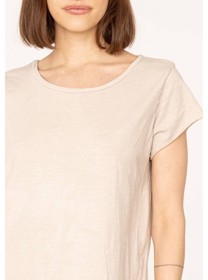 LINEN & COTTON HOUSE – Engroshandel T-shirt – til kvinder – Bomuld t-shirt med rund hals, basis 811754