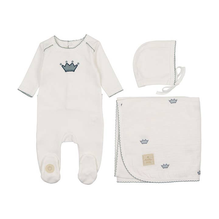 Mini Royal Layette Set, Boys for wholesale by Mon Tresor Bebe