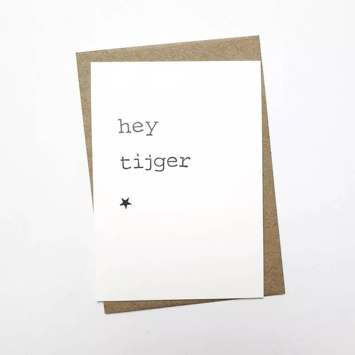 Hey Tijger voor wholesale door By Mar Postcards