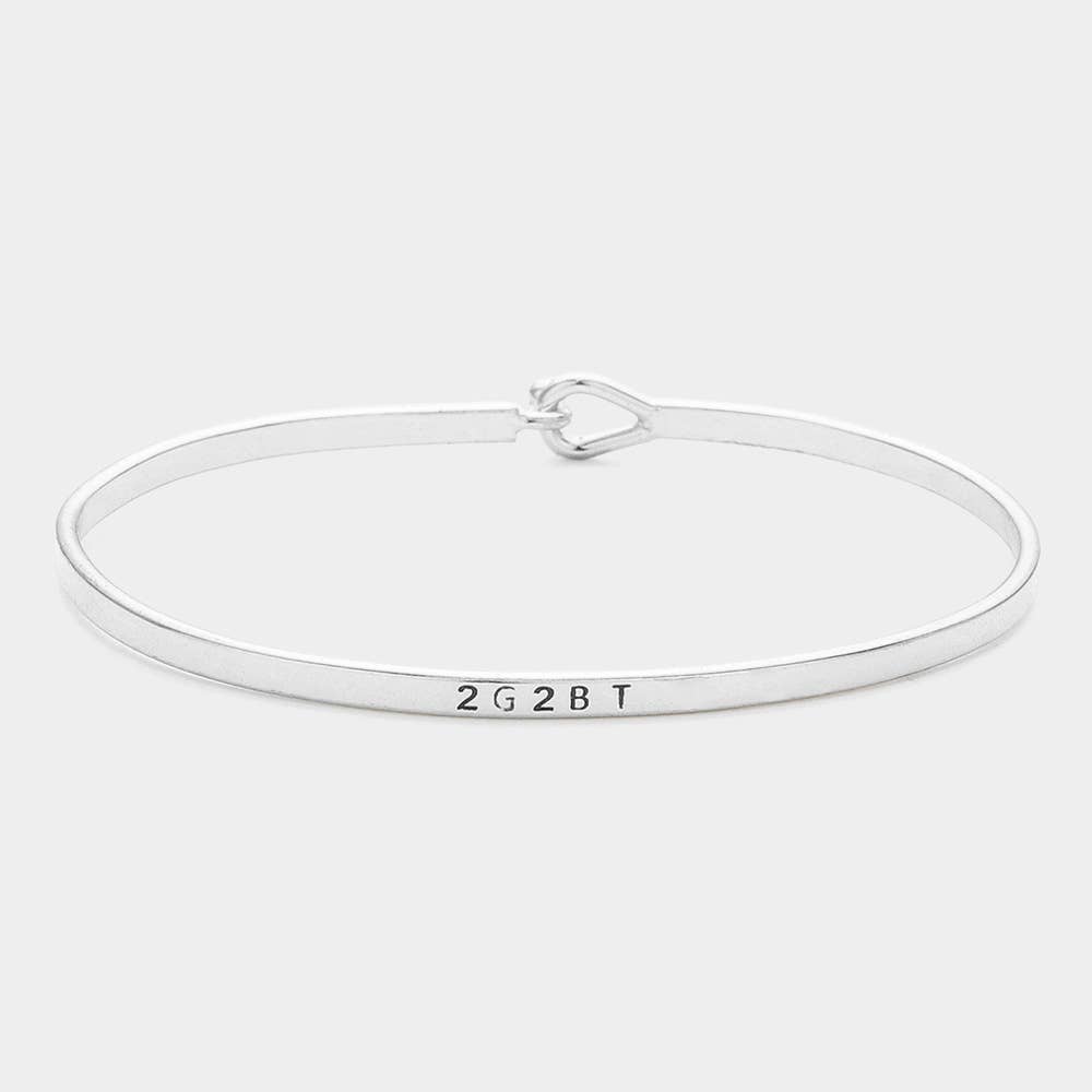 Sensibling Corp. - Wholesale Bangle Bracelet - '2G2BT' Brass Thin Metal Hook Bracelet4