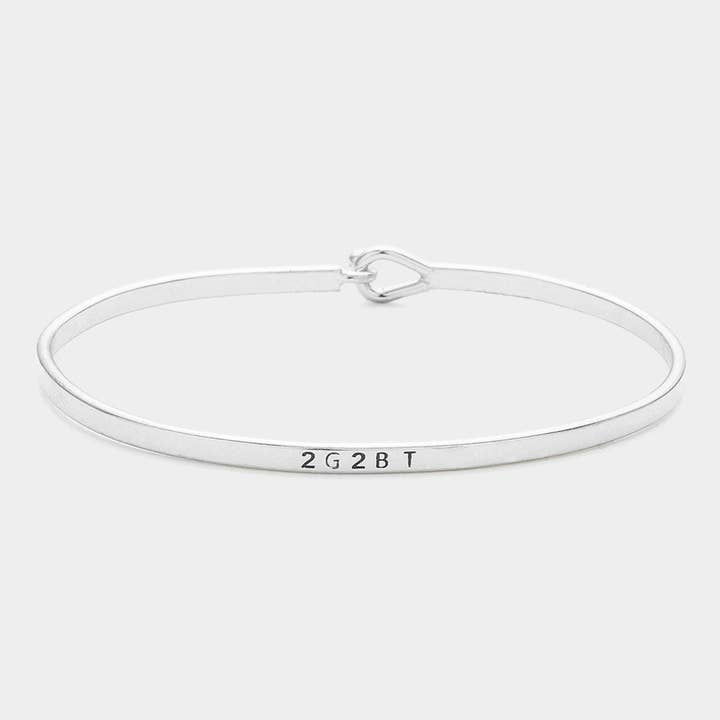 Sensibling Corp. - Wholesale Bangle Bracelet - '2G2BT' Brass Thin Metal Hook Bracelet4