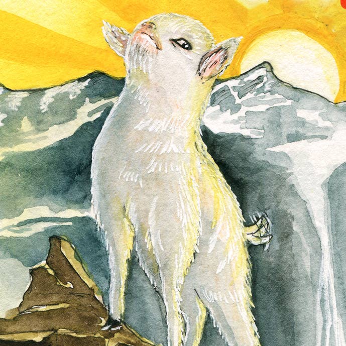 Liyana Studio – wholesale Encouragement card – You Are The Goat - Funny Encouragement Card1