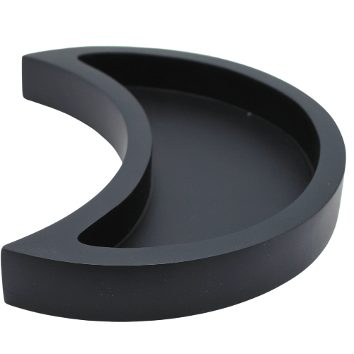 Green Tree – wholesale Decorative tray – Crescent Moon Crystal Tray  - Black2
