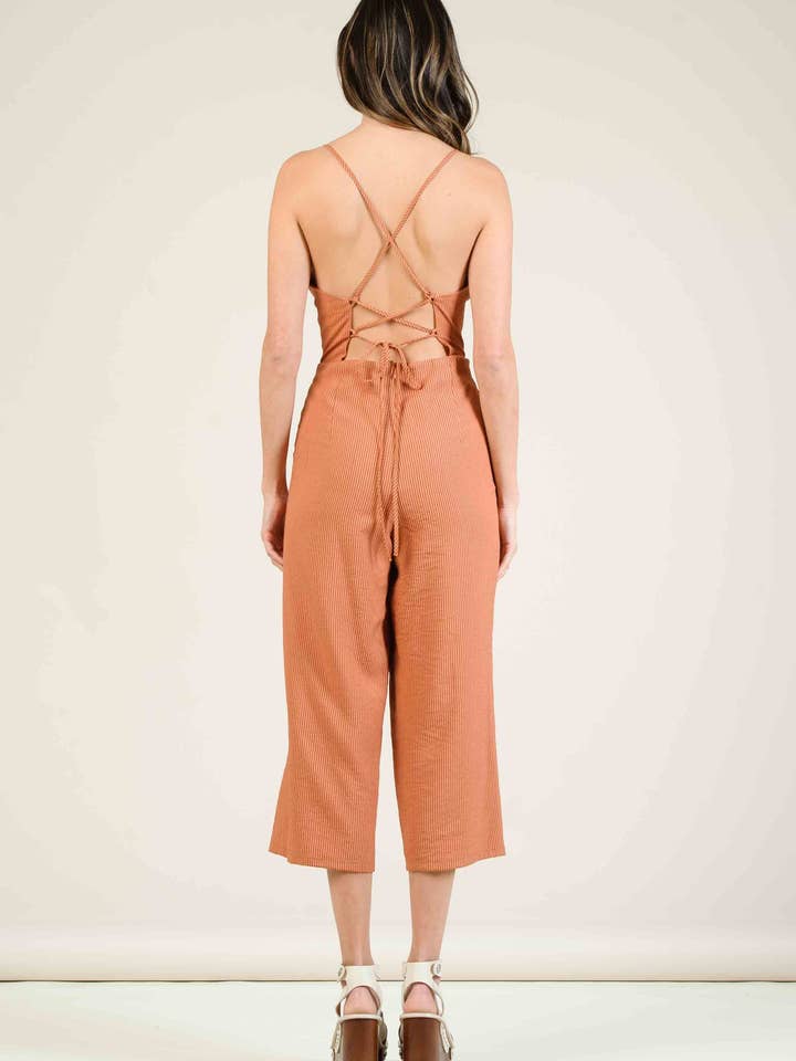 Lucca Couture - Venta al por mayor Peto - Mujer - MONO CULOTTE LCR4081-CATINIA | RAYA ÁMBAR