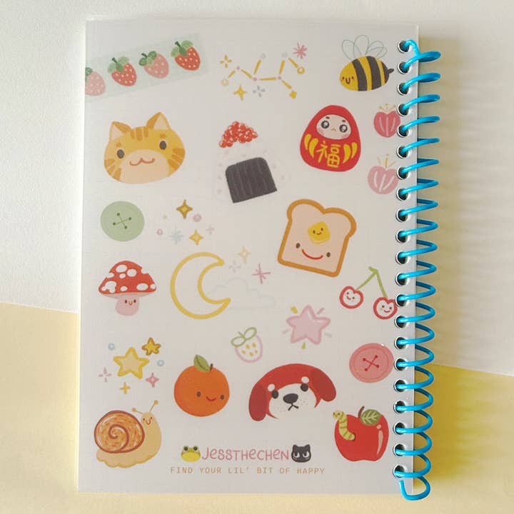 Jessthechen - Wholesale Sticker - A5 Reusable Sticker Book | Spiral Bound Sticker Storage3