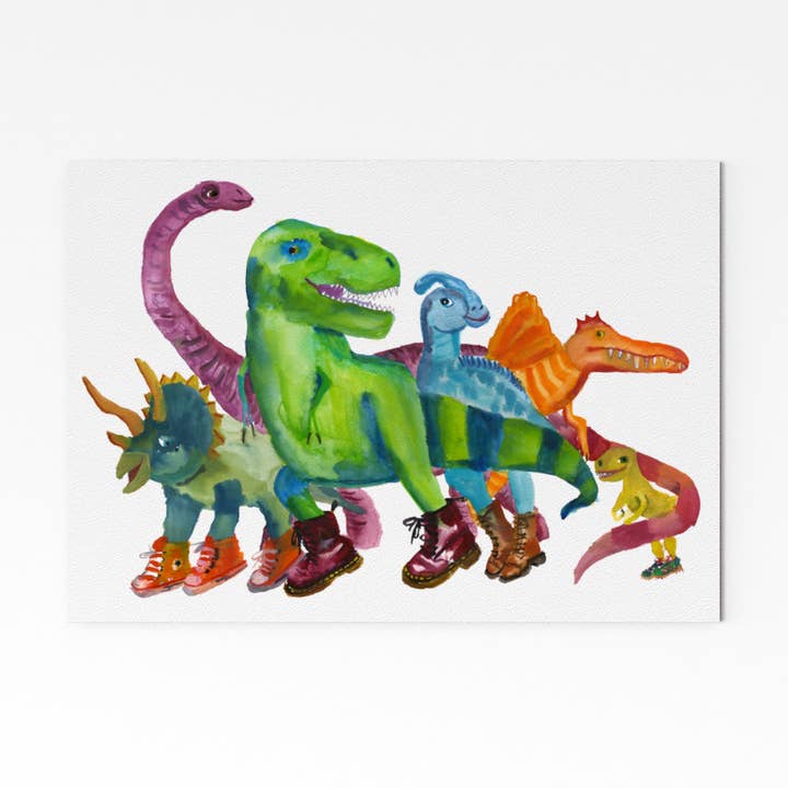 Rosie Webb illustrations - Wholesale Art Print - GP0009 - Dino posse Giclée Print4