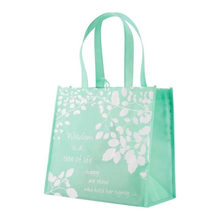 Divinity Boutique - Wholesale Tote Bag - Women's - Eco Tote: Teal Wisdom