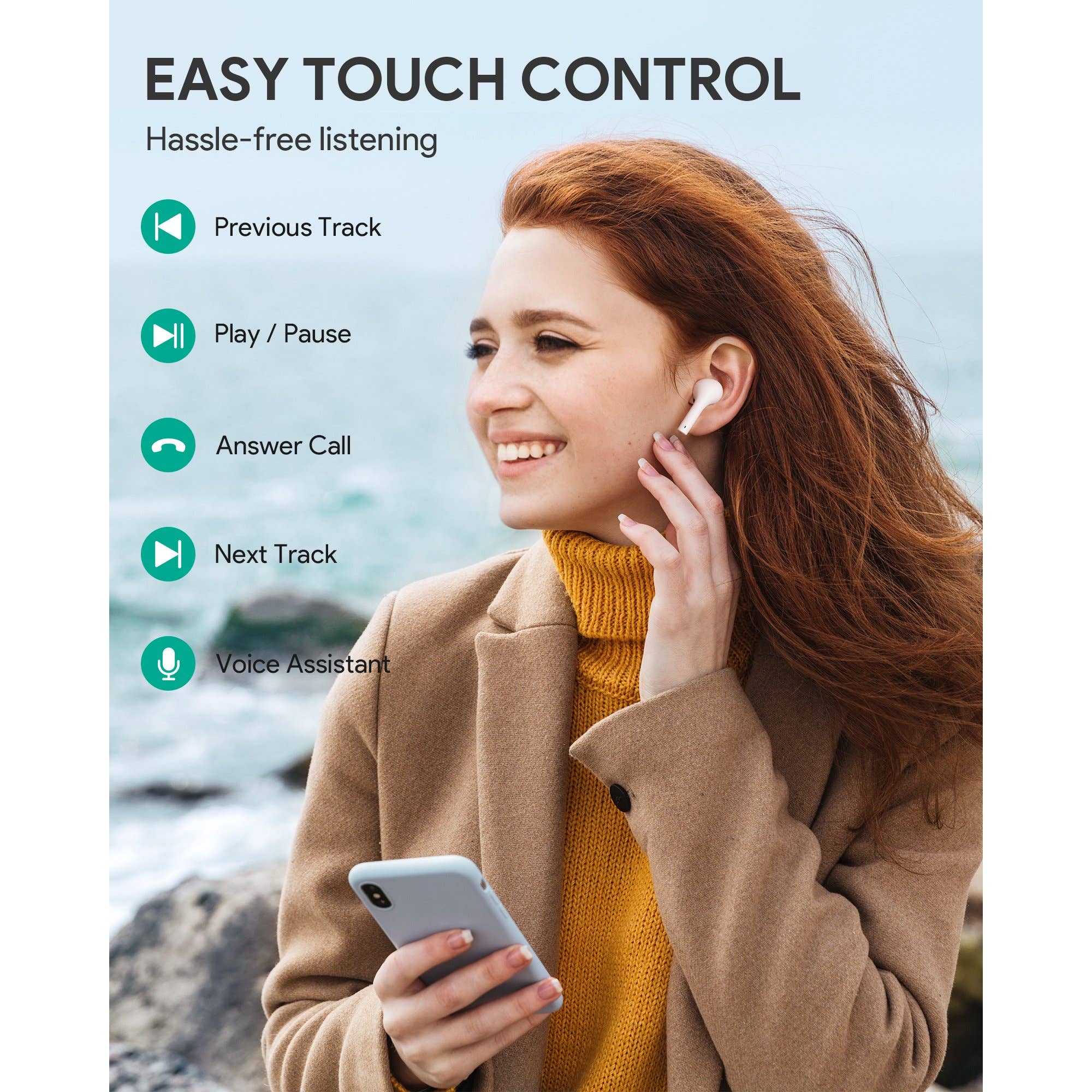 Above Edge - Wholesale Headphones - True Wireless Earbuds, Bluetooth 5 Headphones with Immersiv4