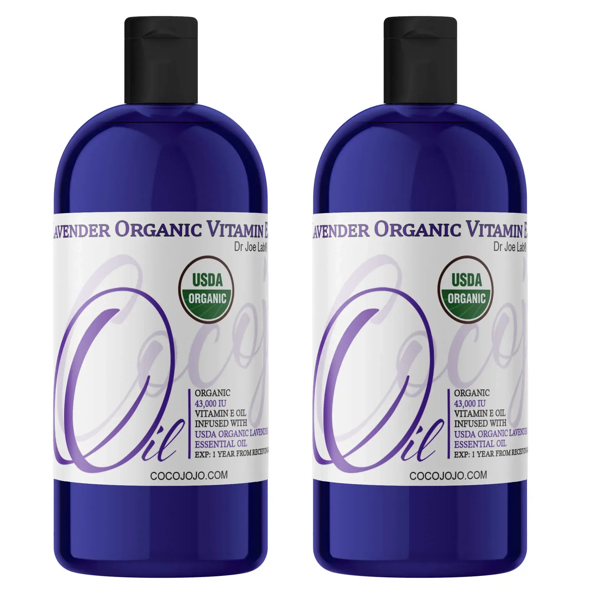 Coco jojo - Vente Huile pour le bain/corps - Mélange d'huile de vitamine E et d'huile de lavande, certifié biologique par l'USDA11