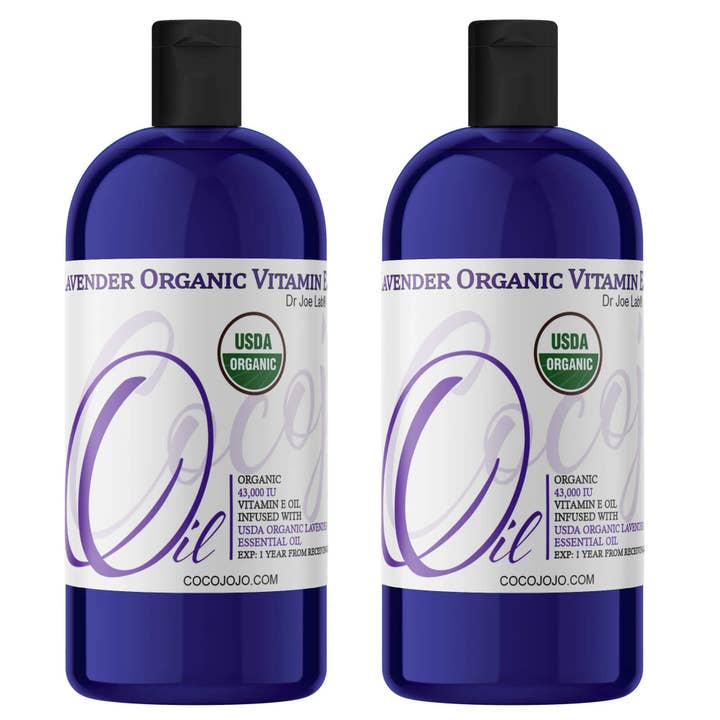 Coco jojo - Vente Huile pour le bain/corps - Mélange d'huile de vitamine E et d'huile de lavande, certifié biologique par l'USDA11