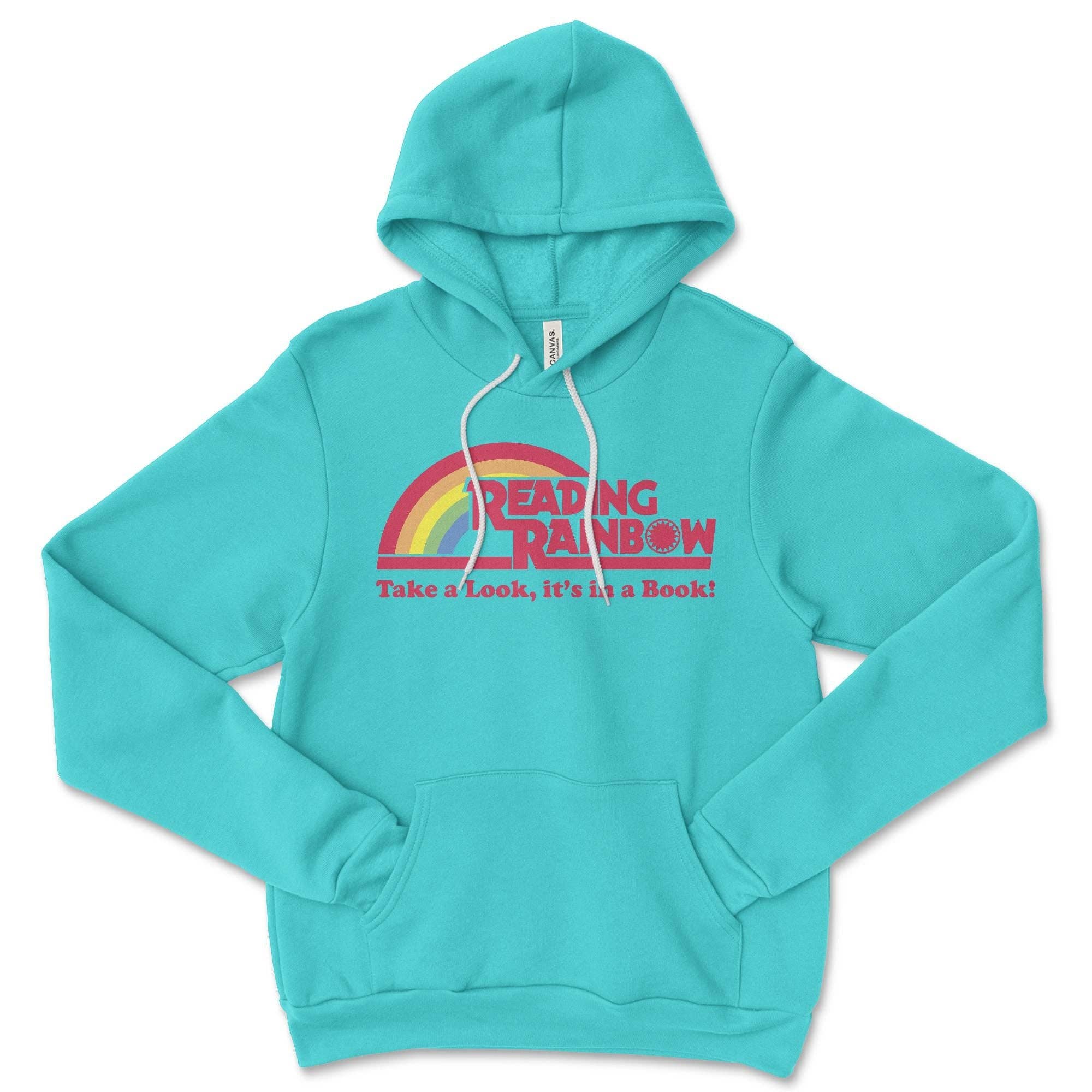 Keen Bee Studio - Wholesale Hoodie - Women's - Reading Rainbow Hoodie: Retro 80s Book Lover Sweatshirt2