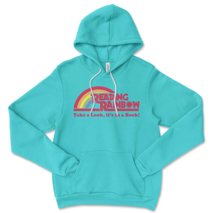 Keen Bee Studio - Wholesale Hoodie - Women's - Reading Rainbow Hoodie: Retro 80s Book Lover Sweatshirt2