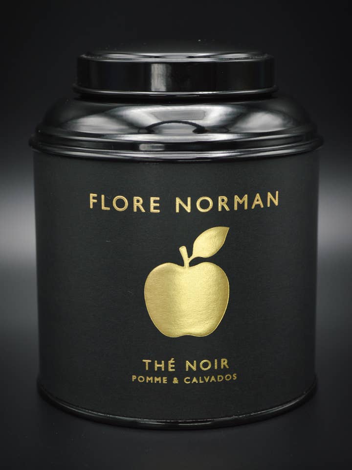 Black Tea Apple & Calvados - 100g Box for wholesale by FLORE NORMAN