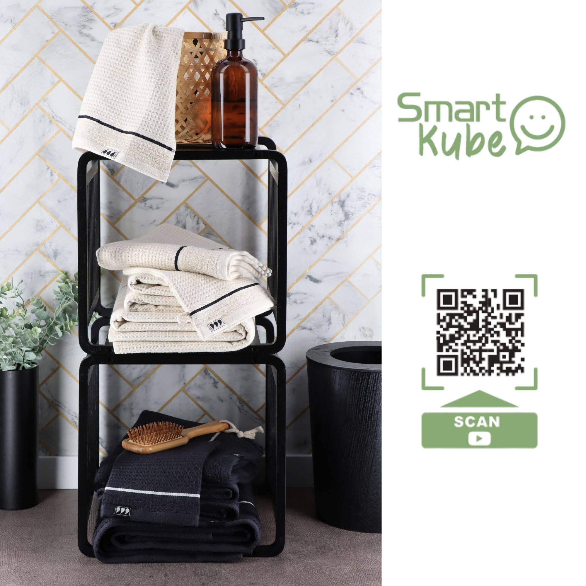 Smart Kube Black Bamboo – 13" (1 Cube ) for wholesale on Faire6