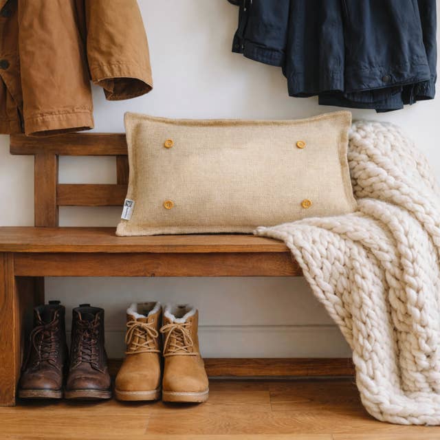 PillowPanels - Wholesale Throw/Decorative Pillow - BURLAP: PILLOW ONLY (with insert) 5