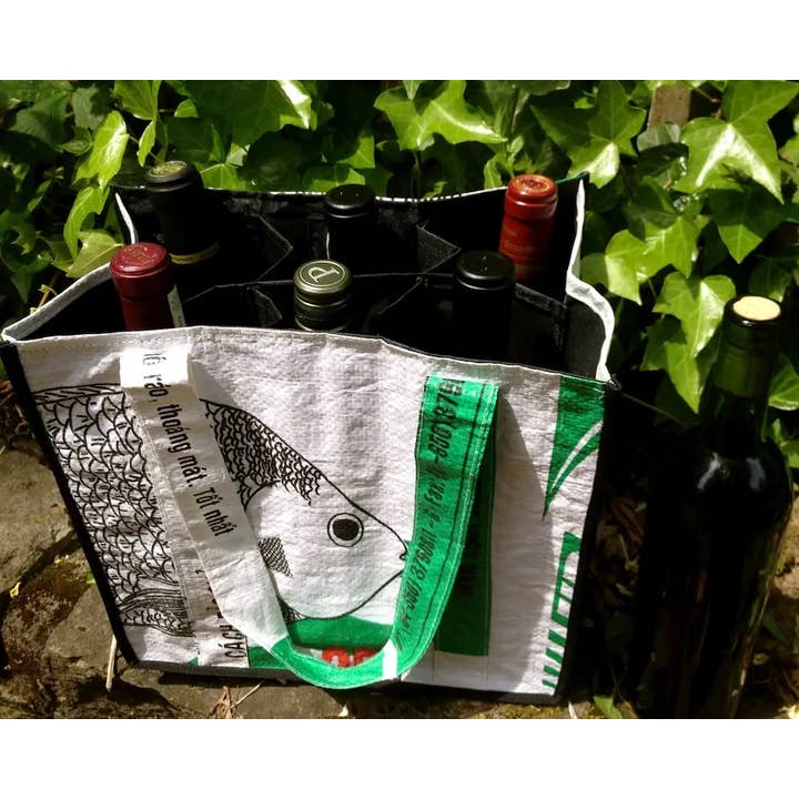 Assorted Single Eco Wine Bottle Sip Tote Bag for wholesale on Faire2