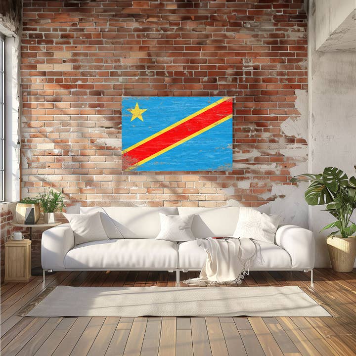 Print Frame Box - Wholesale Flag - Democratic Republic of the Congo Flag Wall Art9