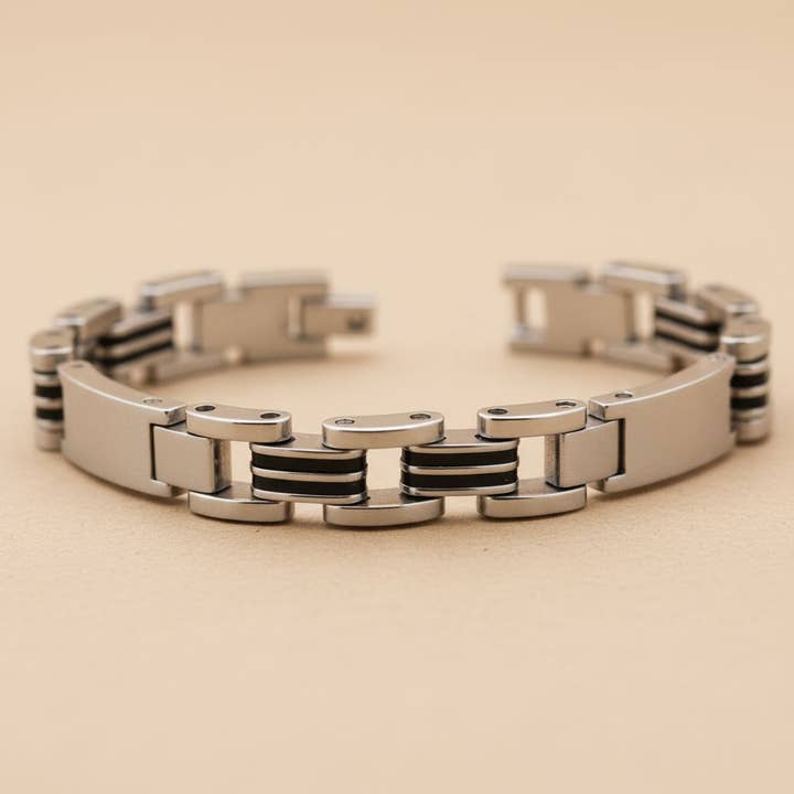 elasisters - Wholesale Jewelry Set - Punk Style Silicone Layered Bracelet2