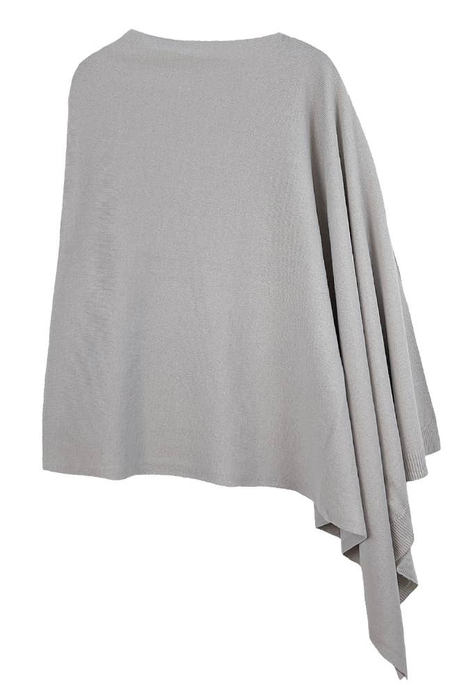 Hana - Wholesale Poncho - Women's - Solid Scarf Poncho4