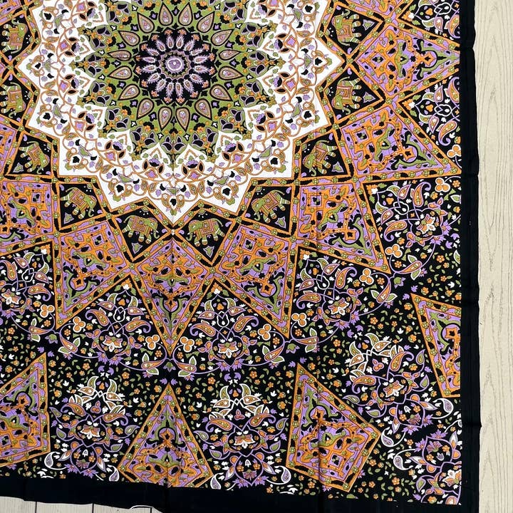 Lungta Imports - Wholesale Tapestry/Textile - Star Elephant Tapestry Wall Hanging Decor 80”X50” 6