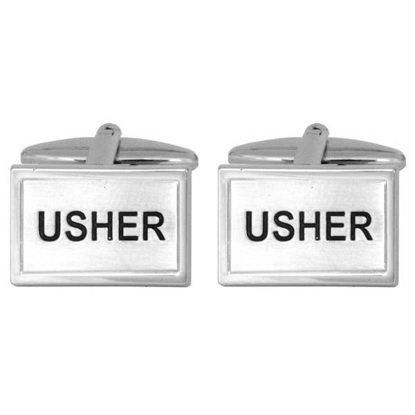 Usher Wedding Rhodium Cufflink for wholesale by Dalaco - incorporating David Aster