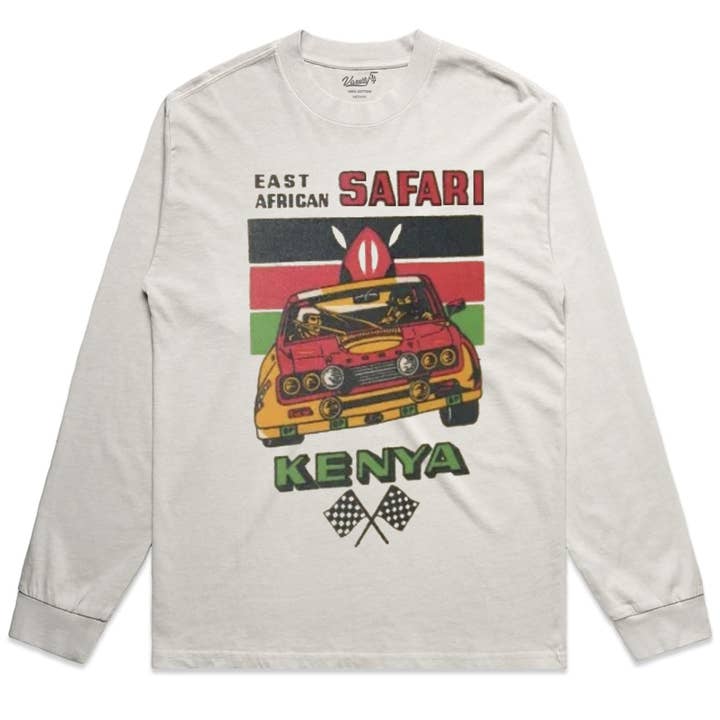 East African Safari Rally L/S Tee for wholesale by Varsity54