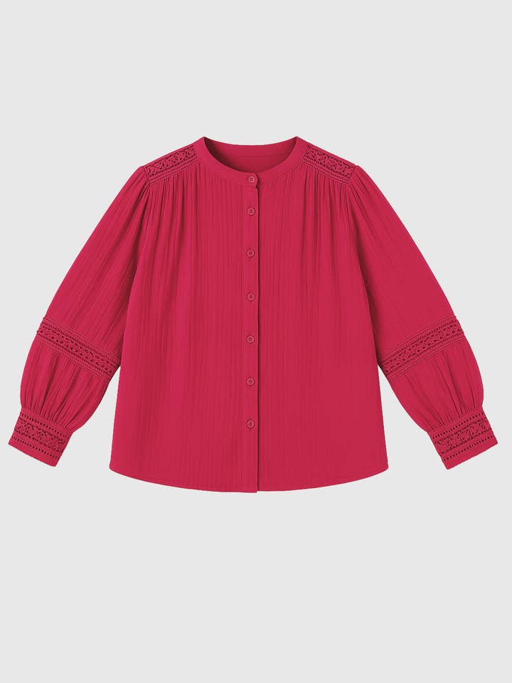 SOJANYLA fuchsia SHIRT for wholesale by An'ge