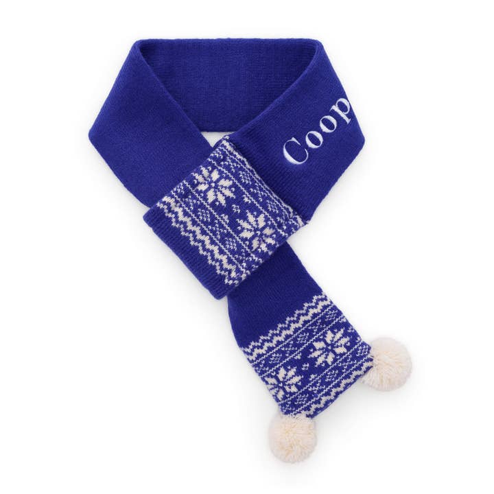 Snow Day Knit Dog Scarf for wholesale by The Foggy Dog