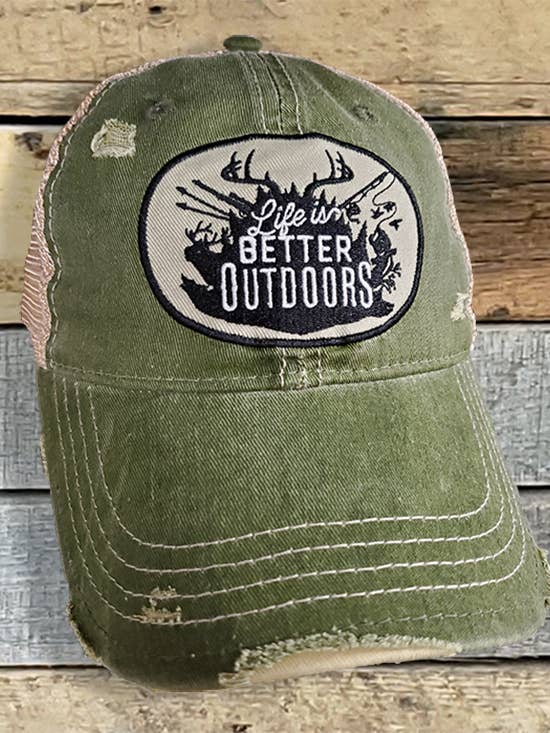 !Hats Better Outdoors for wholesale by Mason Jar Label