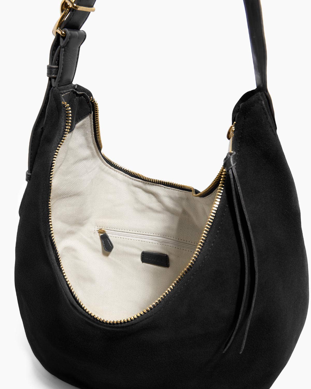 Gamuza negra Unity Large Hobo de venta al por mayor en Faire4