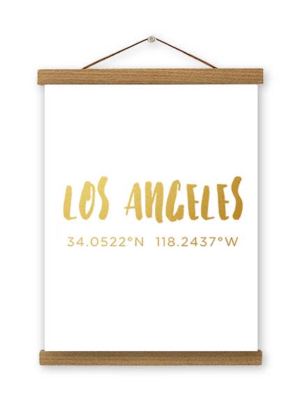 Impresión de Arte de Coordenadas de Los Ángeles para venta al por mayor de IMPAPER